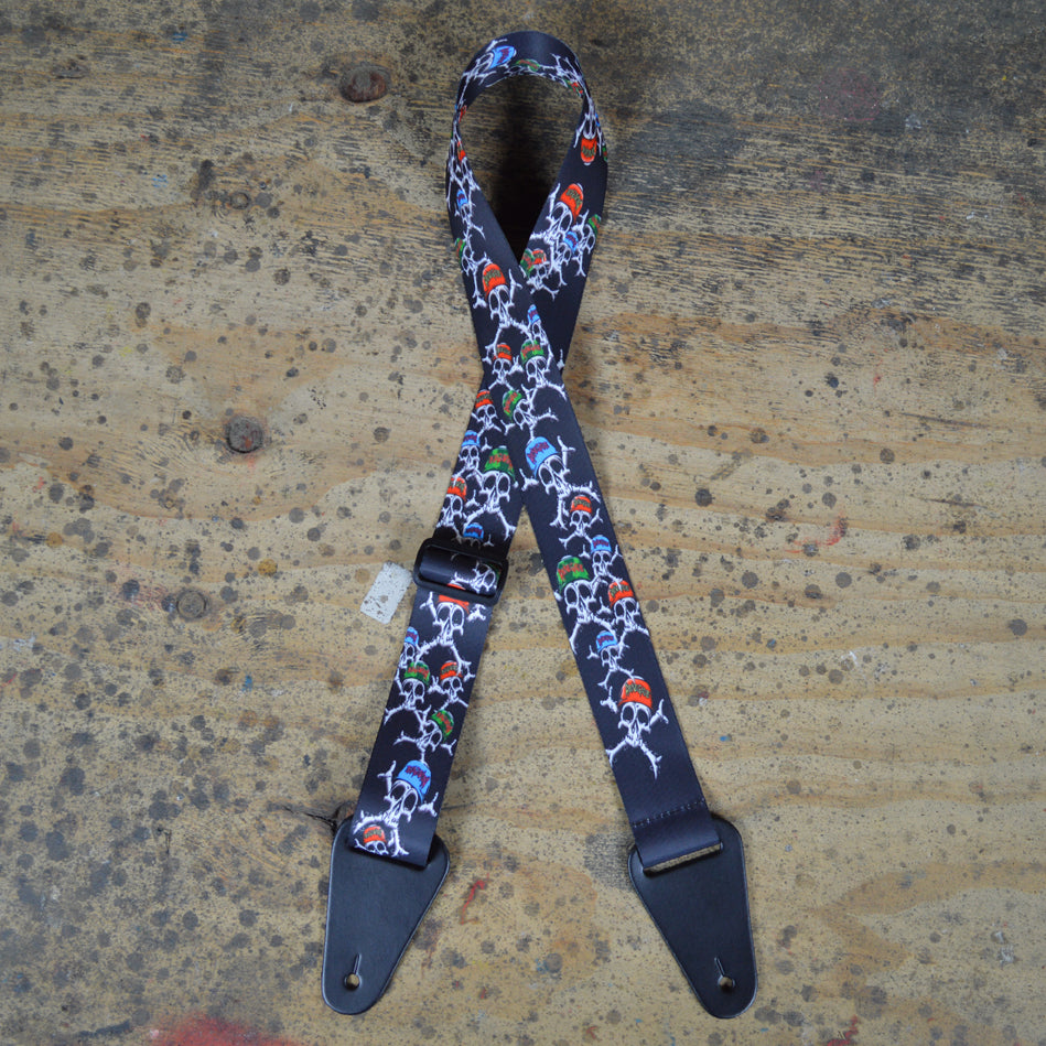 Colonial Leather Renegade mixed guitar strap RENEMIX