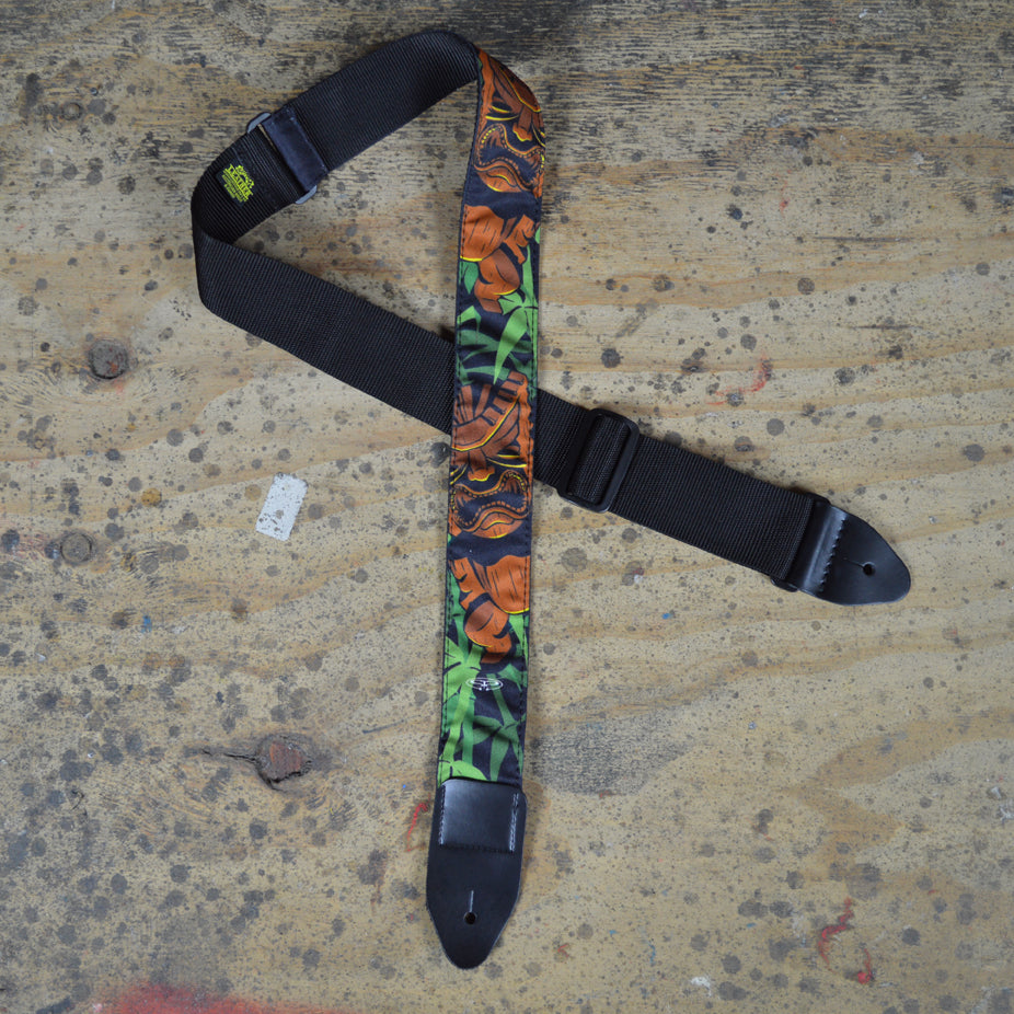 Colonial Leather Guitar Strap Idol And Jungle - TSJUNG