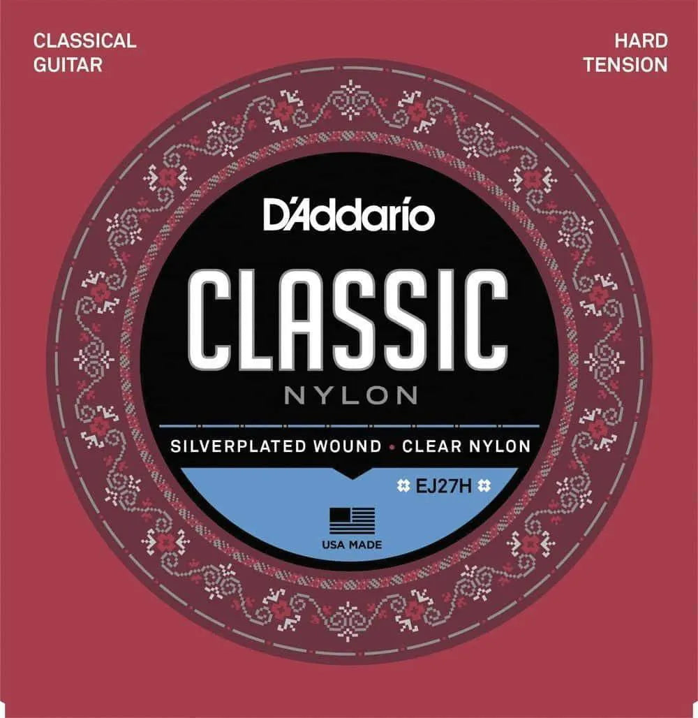 D'Addario EJ27H Hard Tension Classical Guitar Strings Set