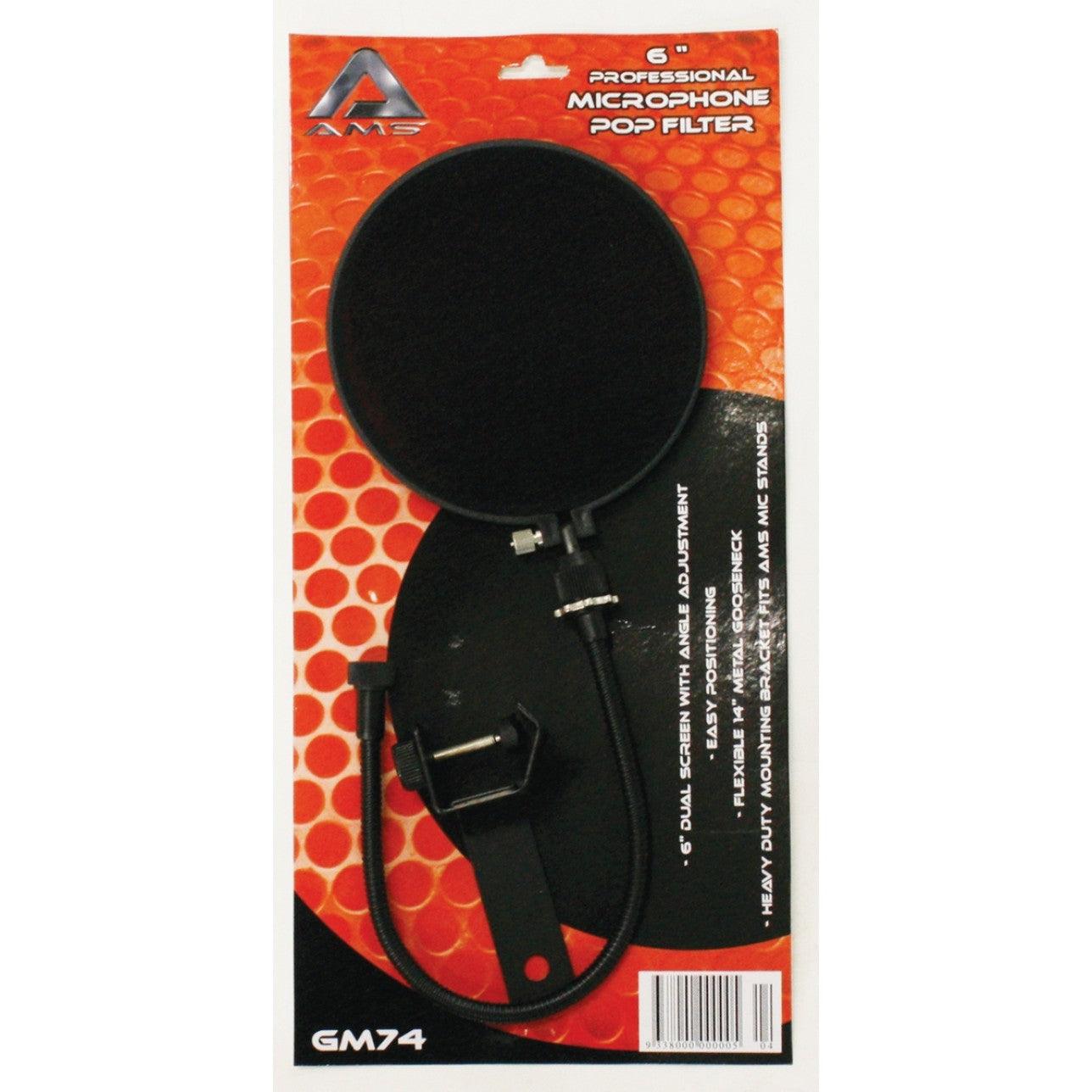 Dual Screen Microphone Pop Filter Full Colour Pac - Live & Recording - Microphones - Accessories by AMS at Muso's Stuff