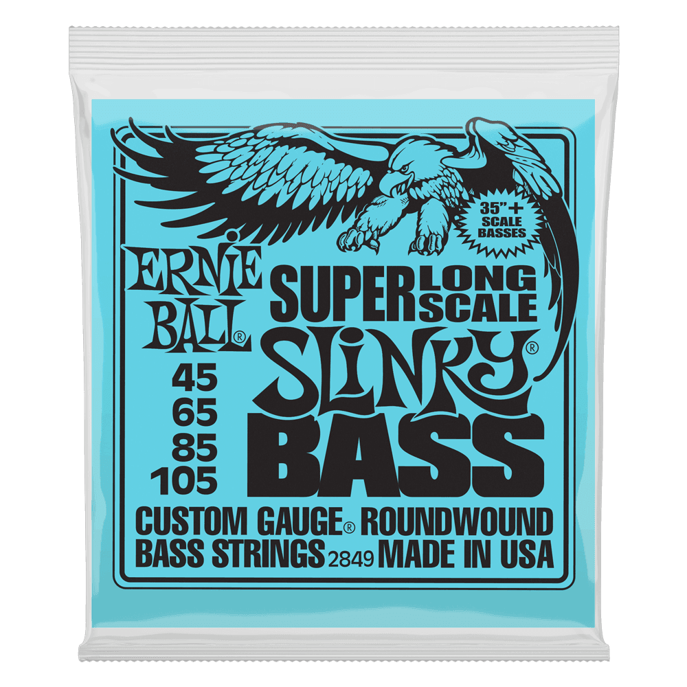 Ernie Ball Super Long Scale Bass Strings 45-105 - Strings - Bass by Ernie Ball at Muso's Stuff