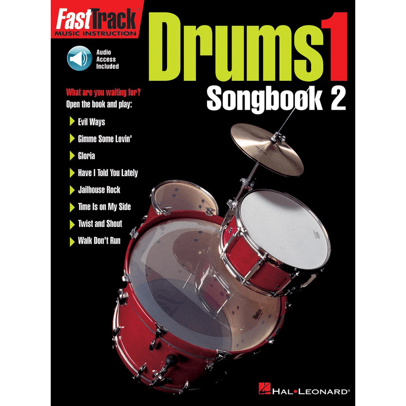 FastTrack Drums Songbook 2 - Level 1 - Print Music by Hal Leonard at Muso's Stuff