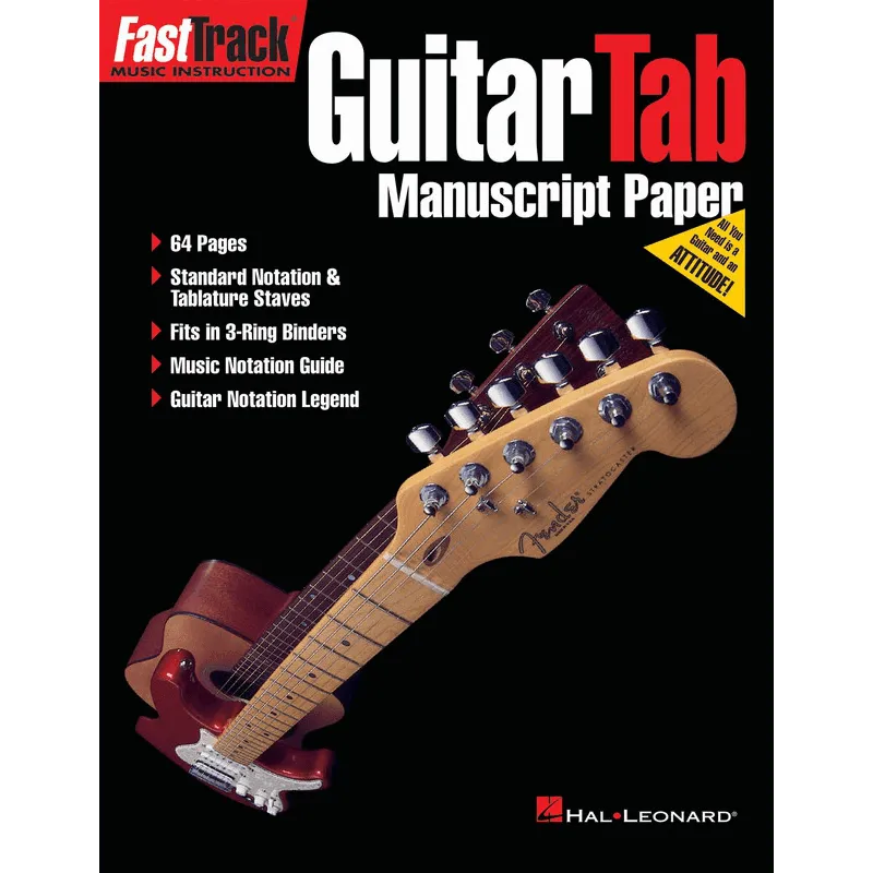 Hal Leonard FASTTRACK GUITAR TAB MANUSCRIPT PAPER