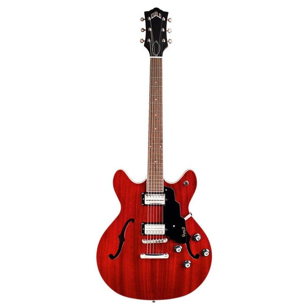Guild Starfire Double cut Electric Guitar Cherry Red - Guitars - Electric by Guild at Muso's Stuff