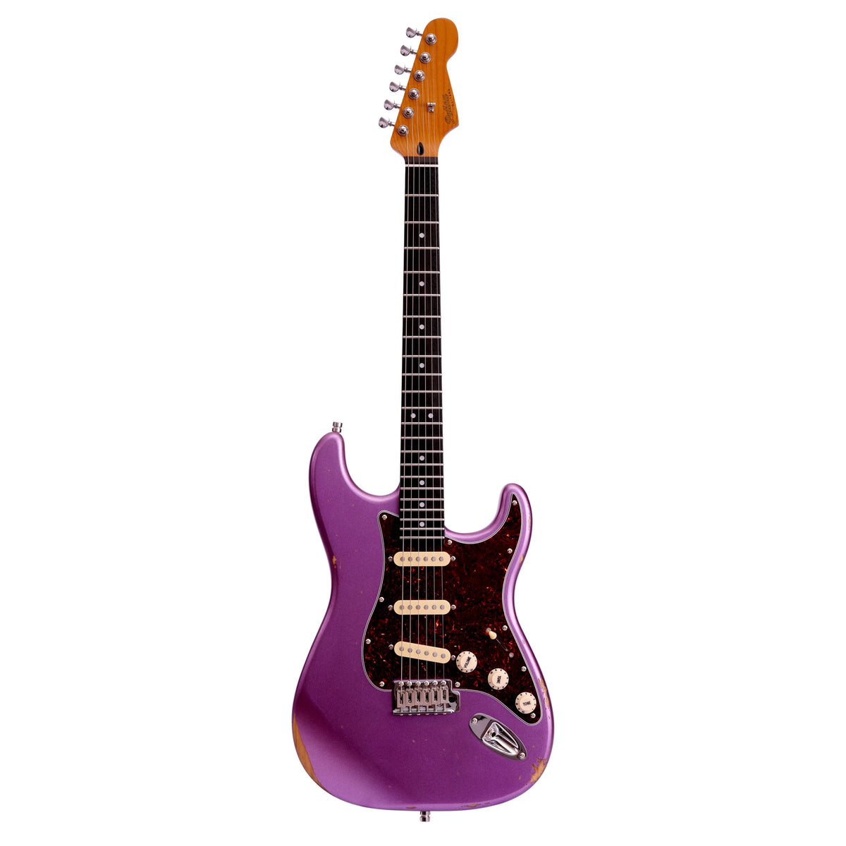 Patina PS-6-PP-R Electric Guitar – Purple Relic