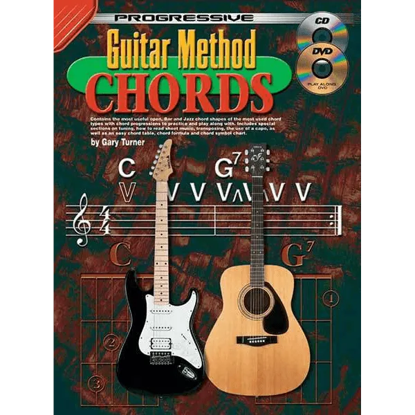 Progressive Guitar Method Chords Book, CD, DVD & Chart