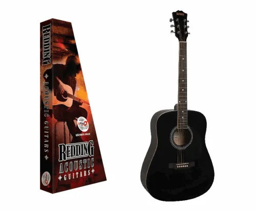 Redding Black Dreadnought Acoustic Guitar