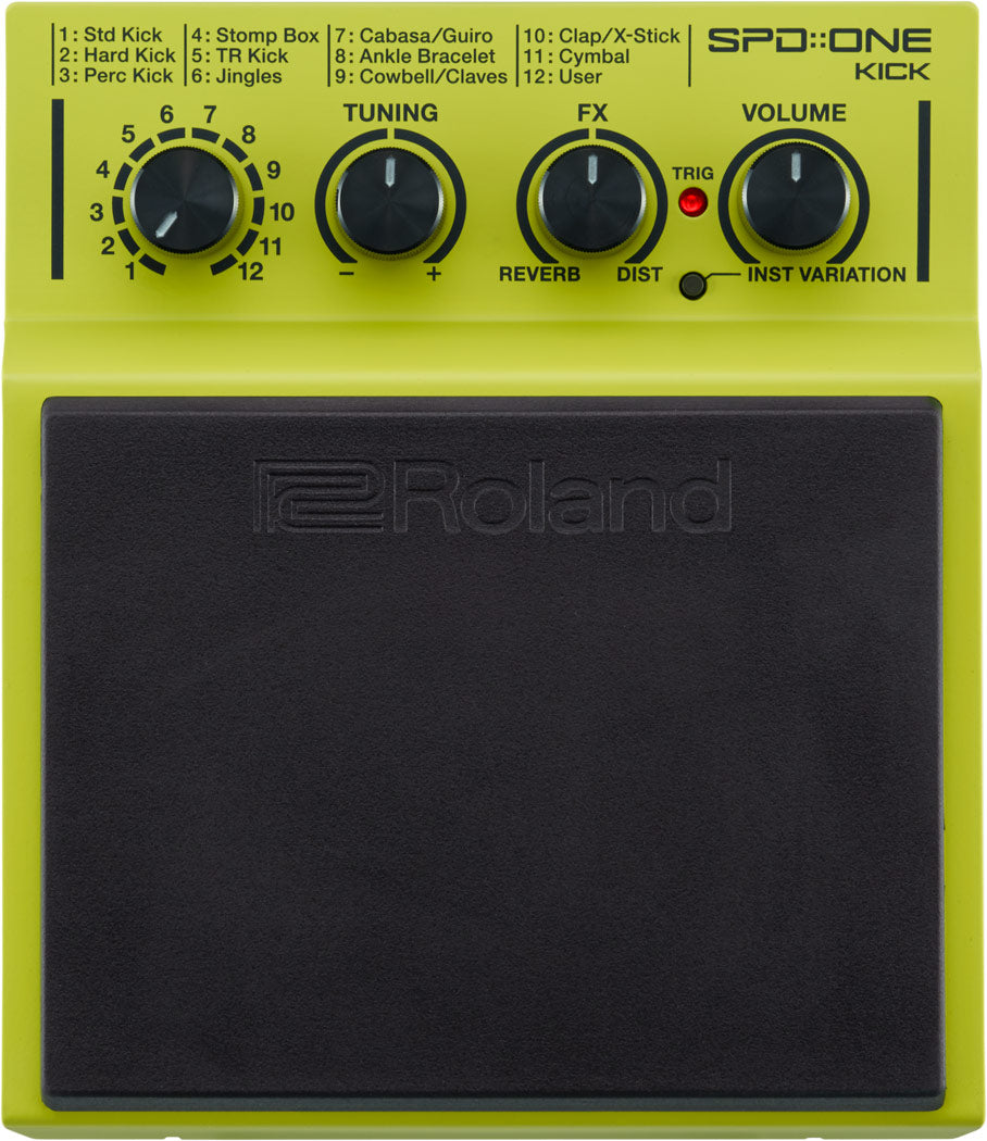 Roland SPD::ONE KICK SPD-1K digital percussion pad, top view