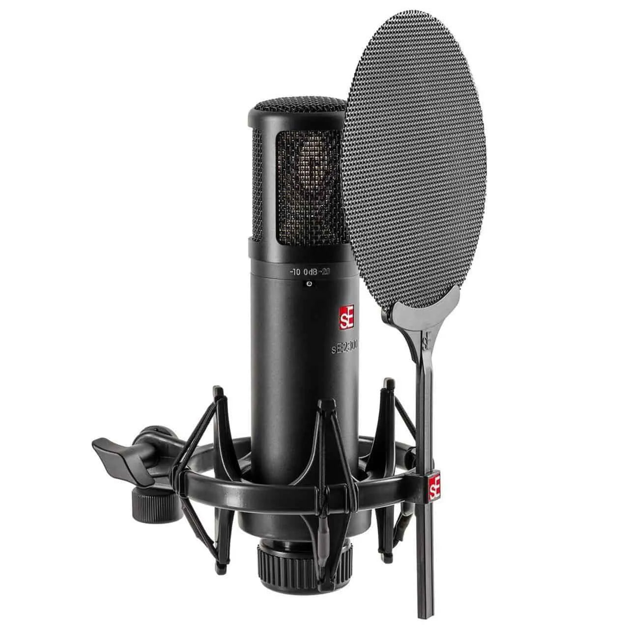 sE sE2300 Large-Diaphragm Multi-Pattern Condenser Microphone-Live & Recording - Microphones-sE Electronics-Muso's Stuff