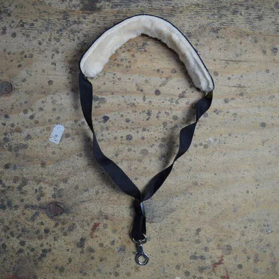 Colonial Leather Saxophone Strap with Sheepskin Pad SAXNWOOL
