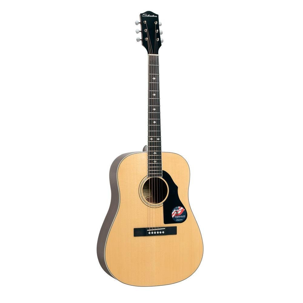 Silvertone Dreadnought Solid Top Acoustic - Guitars - Acoustic by Silvertone at Muso's Stuff