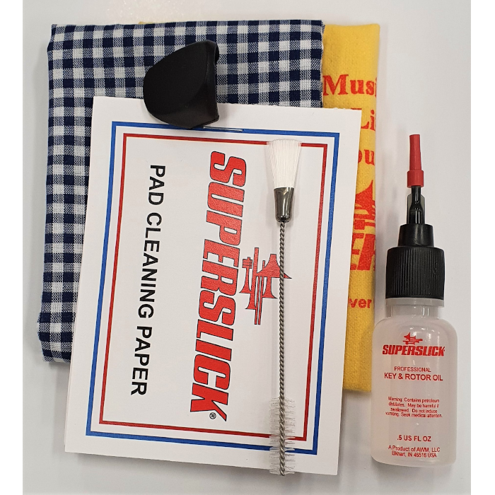 SuperSlick flute care kit and cleaning accessories