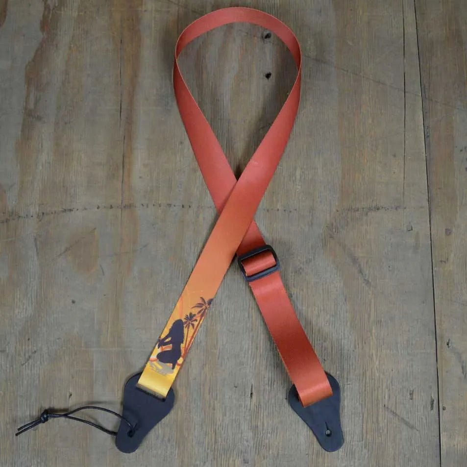 Colonial Leather Hawaii Printed Webbing Ukulele Strap