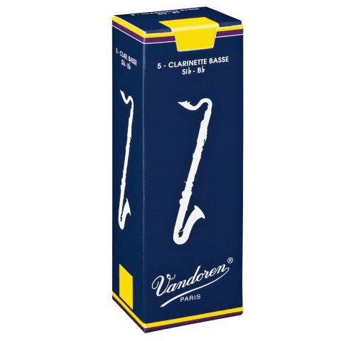 Vandoren - Bass Clarinet 2.5 Reeds 5 Pack - Orchestral - Woodwind - Accessories by Vandoren at Muso's Stuff