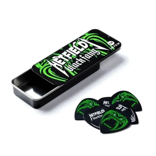 0.94mm Hetfield Black Fang Pick Tin-Guitars - Picks-Muso's Stuff 
