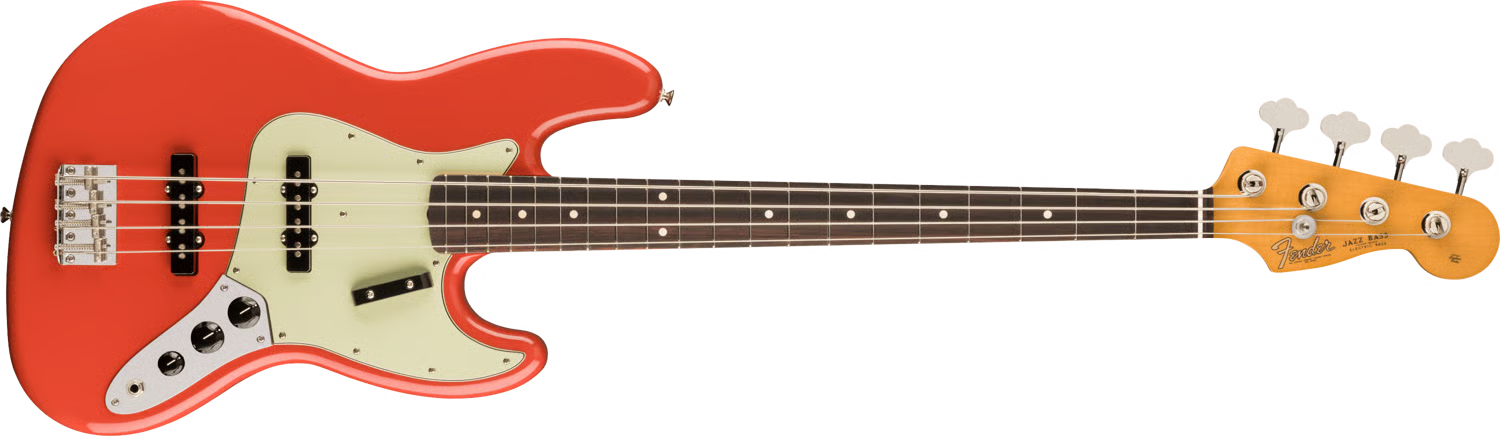 Vintera II 60s Jazz Bass Rosewood Fingerboard Fiesta Red