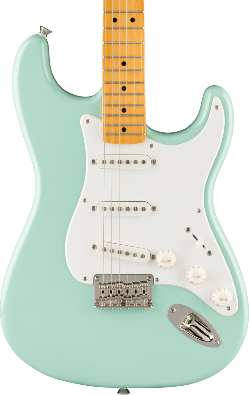 Classic Vibe 50s Stratocaster HT Maple Fingerboard Parchment Pickguard Surf Green