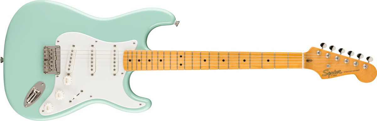 Classic Vibe 50s Stratocaster HT Maple Fingerboard Parchment Pickguard Surf Green