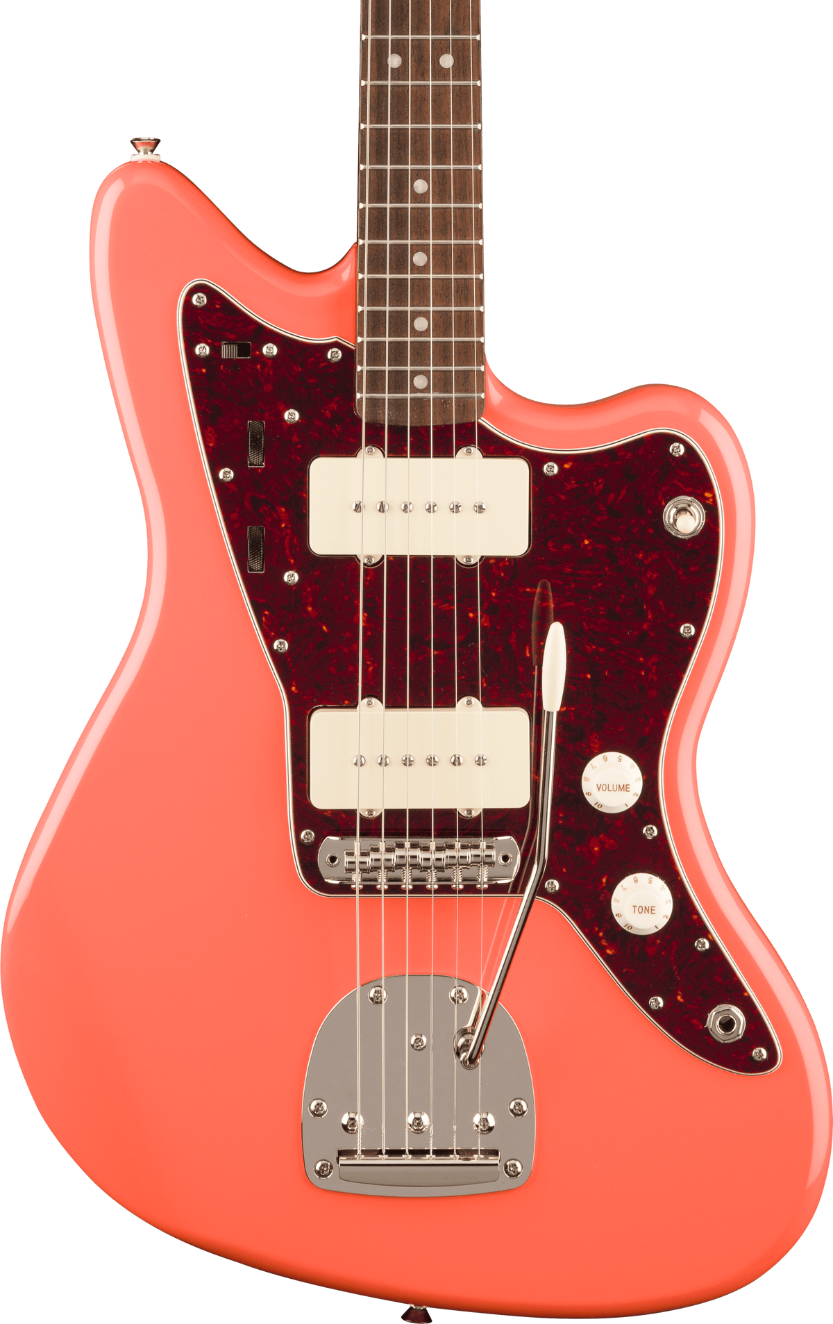 Classic Vibe 60s Jazzmaster Laurel Fingerboard Tortoishell Pickguard Tahitian Coral