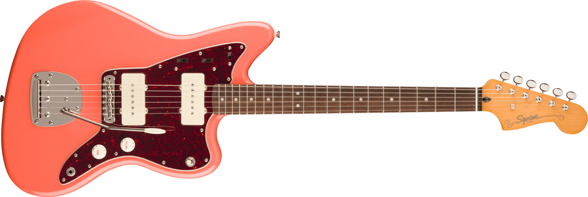 Classic Vibe 60s Jazzmaster Laurel Fingerboard Tortoishell Pickguard Tahitian Coral