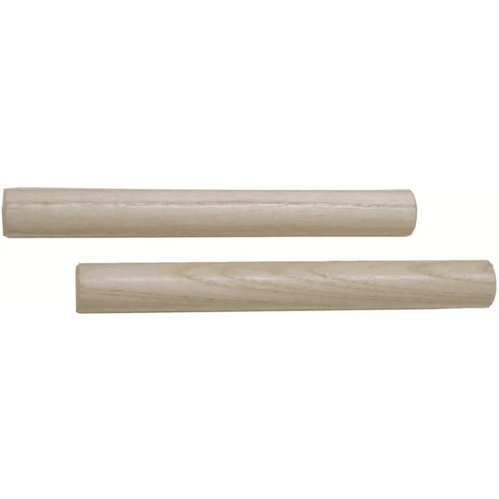 08 Inch Claves Natural Satin-Drums & Percussion - Percussion-Muso's Stuff 
