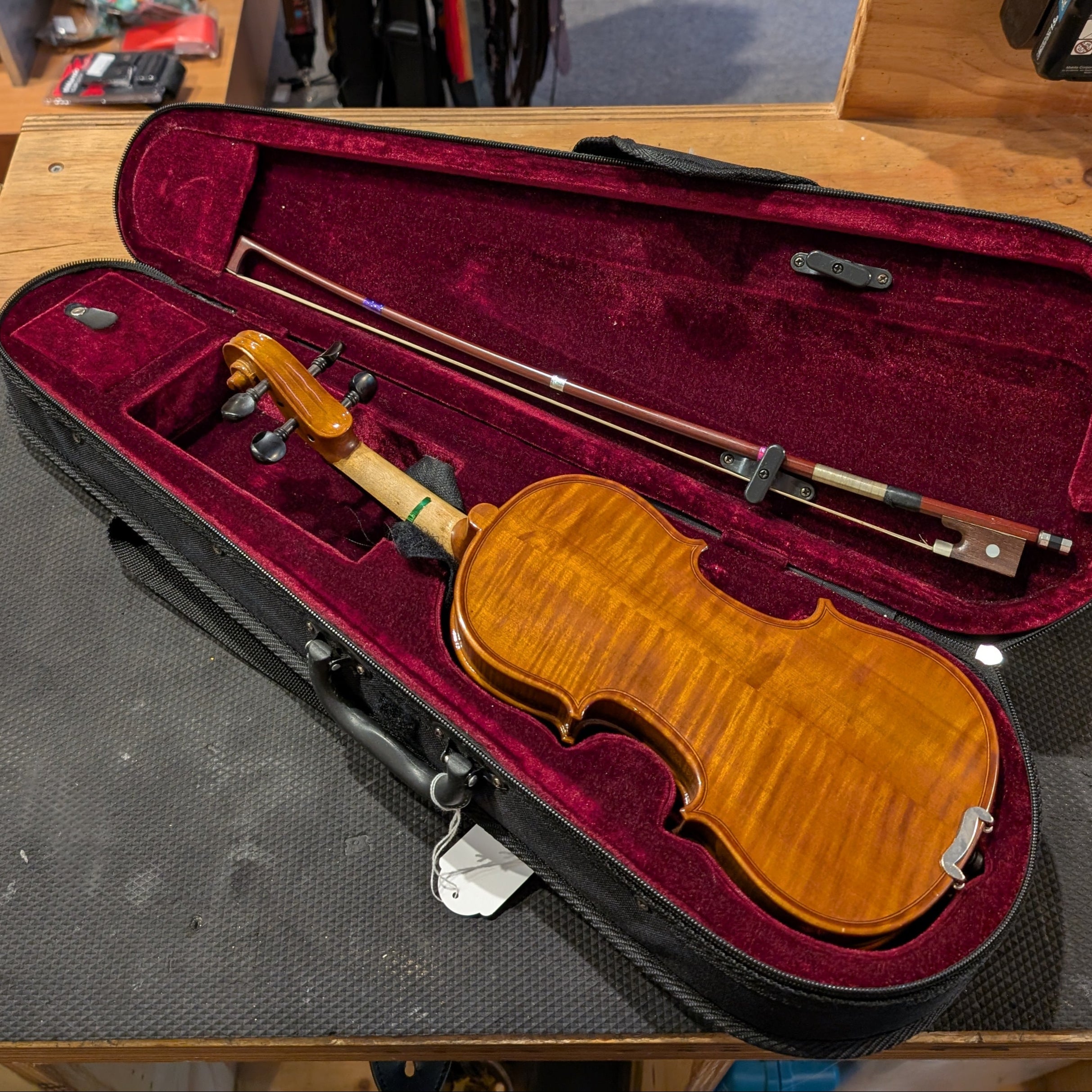 Second Hand Alfred and Stingl 1/8 Size Violin Outfit with case and bow