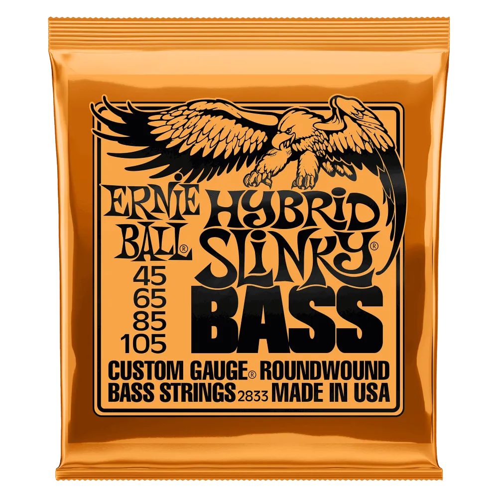Ernie Ball - Bass Guitar Strings Set 45/105 Hybrid Slinky Orange-Strings - Bass-Muso's Stuff 