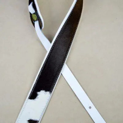 Colonial Leather 2.5” Cowhide White-Back Guitar Strap