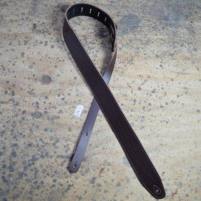 2.5 inch Guitar Strap Suede Backed Brown - BAVB-BR - Straps by Colonial Leather at Muso's Stuff