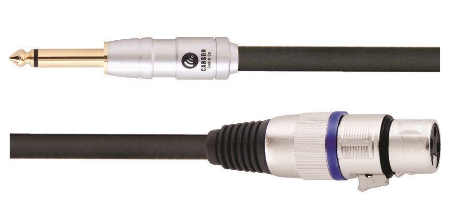 20 Ft Mic Cable Female XLR To Male Jack - Accessories - Cables & Adaptors by Carson at Muso's Stuff