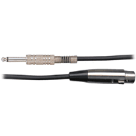 20 Ft Microphone Cable Black Female XLR - Male Jack - Accessories - Cables & Adaptors by AMS at Muso's Stuff