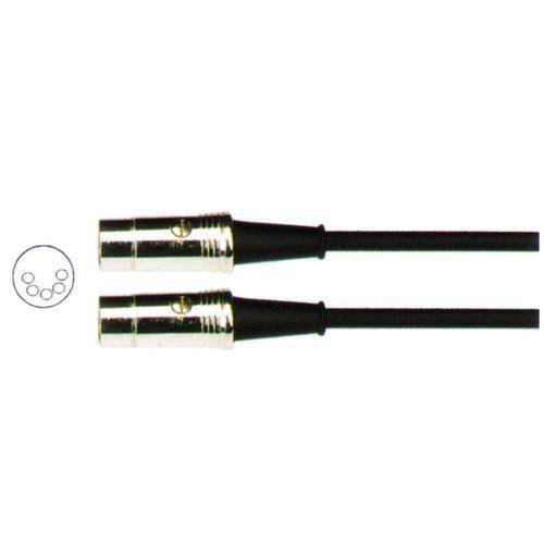 20 Ft Midi Cable Chrome Plugs 6Mm O/D Black - Accessories - Cables & Adaptors by Carson at Muso's Stuff