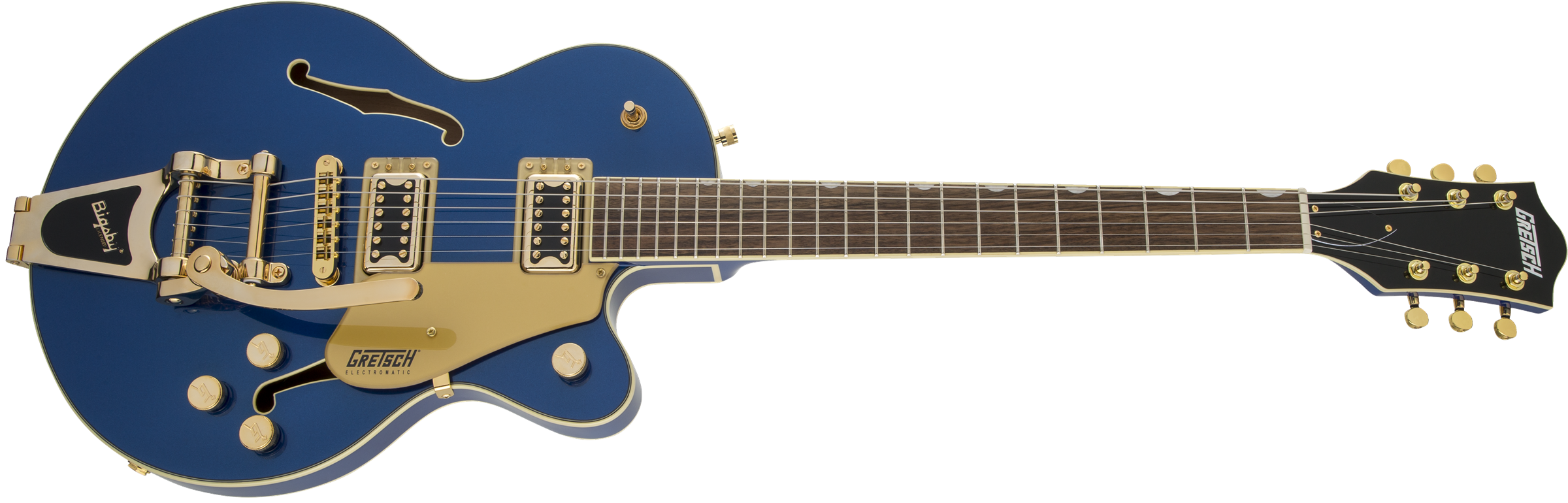 G5655TG Electromatic Center Block Jr. Single-Cut with Bigsby and Gold Hardware Laurel Fingerboard Azure Metallic