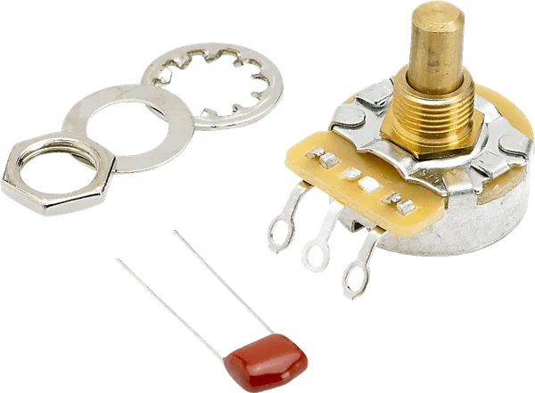 250K No-Load Solid Shaft Pot (Vol. or Tone)-Guitars - Parts and Accessories-Muso's Stuff 
