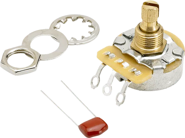 250K No-Load Split Shaft Potentiometer (Vol. or Tone)-Guitars - Parts and Accessories-Muso's Stuff 