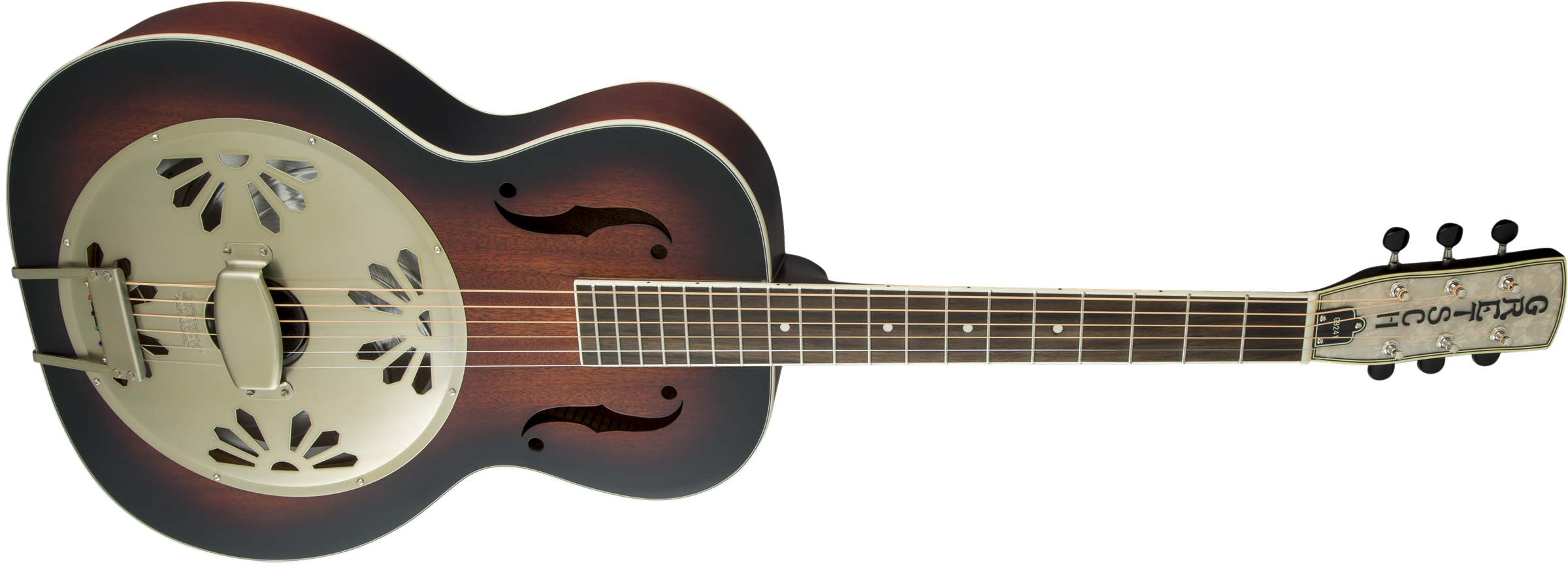 G9241 Alligator Biscuit Round-Neck Resonator Guitar with Fishman Nashville Pickup 2-Color Sunburst