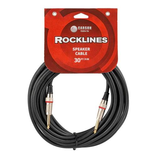 30 Ft Speaker Cable Straight Jacks Diecast 7Mm - Accessories - Cables & Adaptors by Carson at Muso's Stuff