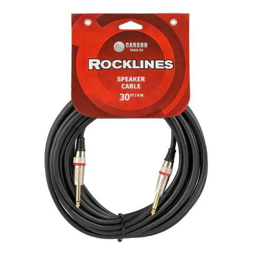 30 Ft Speaker Cable Straight Jacks Diecast 7Mm-Accessories - Cables & Adaptors-Muso's Stuff 