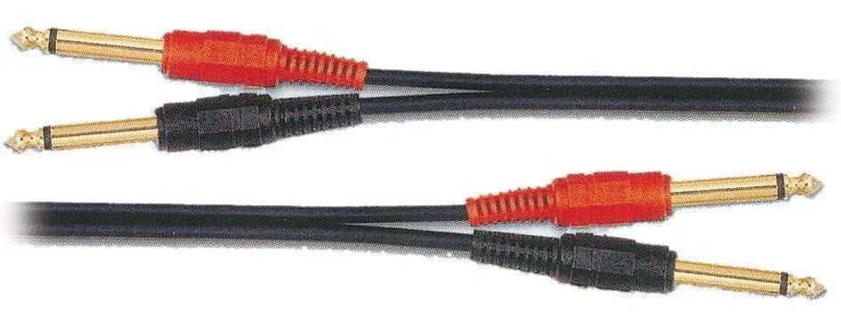 5 Ft 2 X 6.3 Mono To 2 X 6.3 Mono Cable-Accessories - Cables & Adaptors-Muso's Stuff 