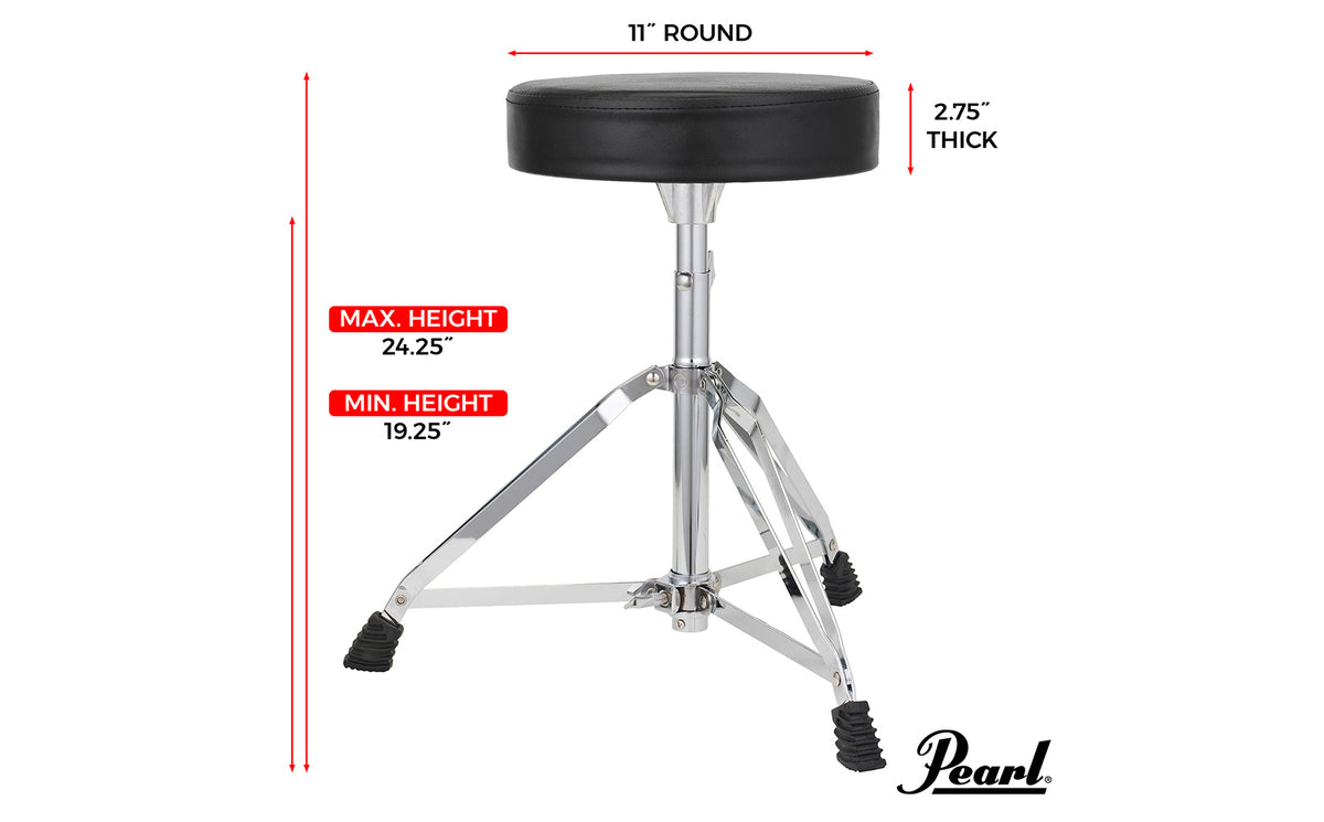 Pearl D-50 Drummer's Throne – Comfortable, Stable & Reliable