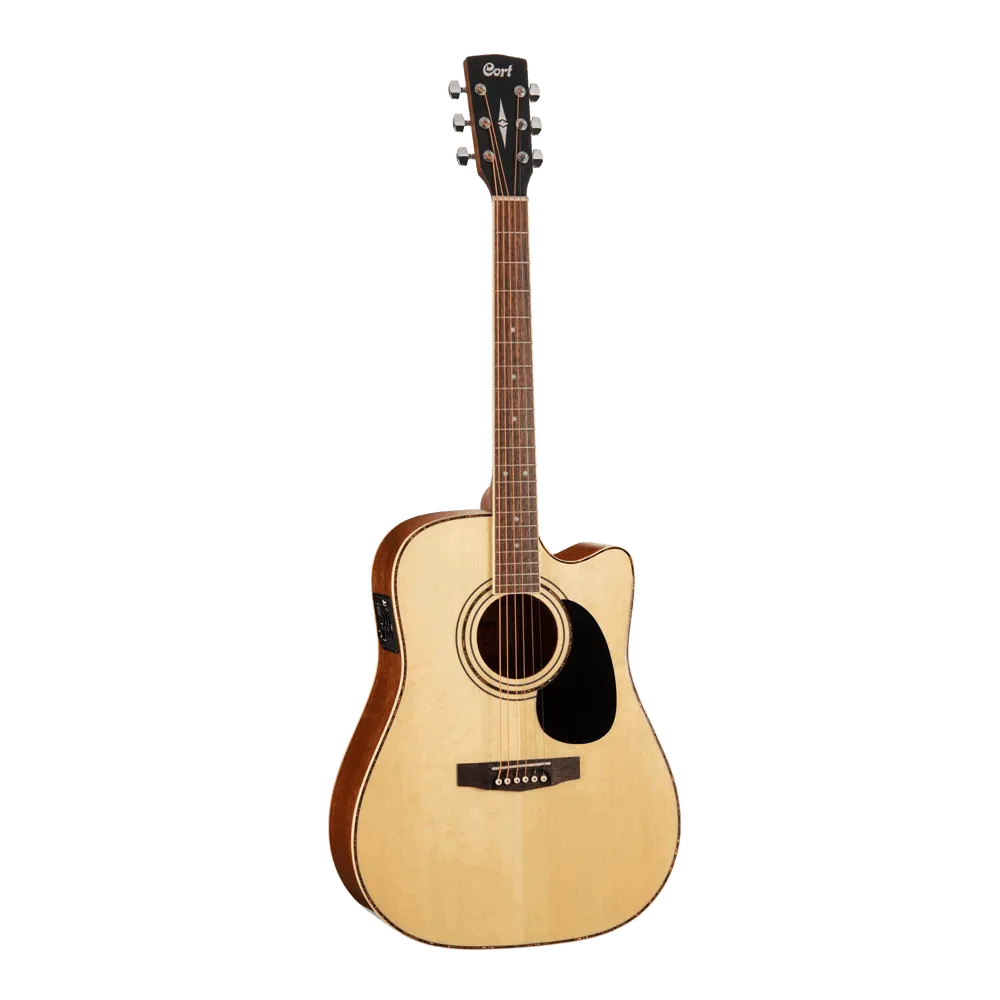 AD880CE Ns Dreadnought Cutaway Satin Natural-Guitars - Acoustic-Cort-Muso's Stuff 
