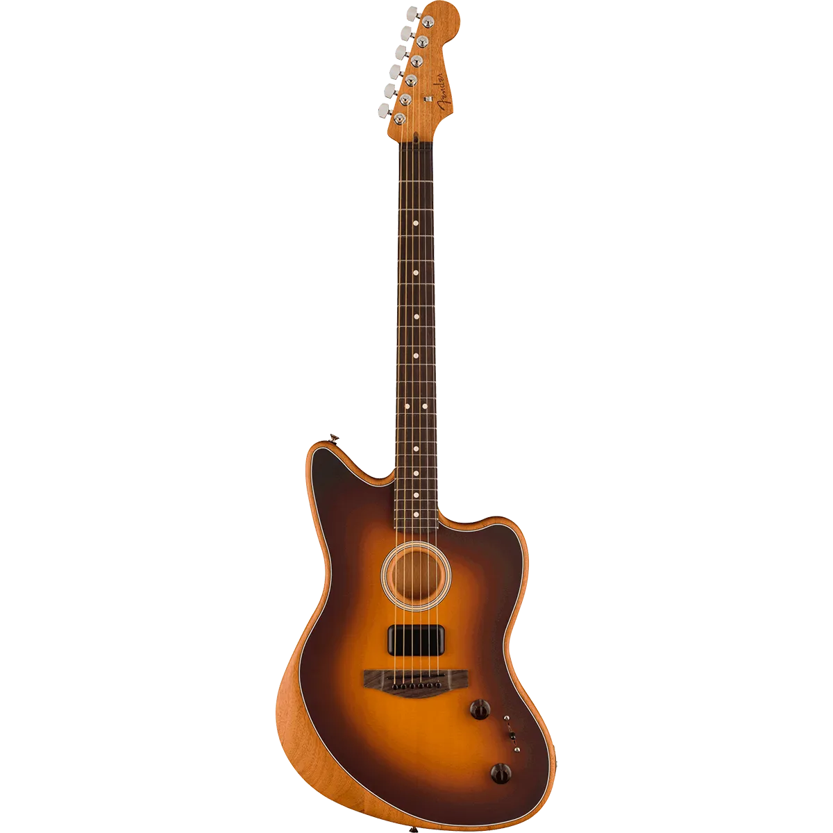 Acoustasonic Player Jazzmaster Rosewood Fingerboard 2-Color Sunburst-Guitars - Electric-Muso's Stuff 