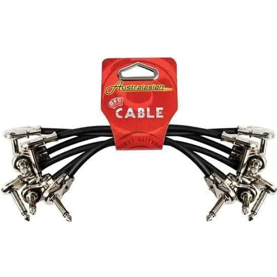 Australasian 6Inch Patch Cable (Pack of 6)-Accessories - Cables & Adaptors-Muso's Stuff 