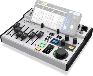 FLOW-8 8CH DIG. USB MIXER W/ BLUETOOTH--Muso's Stuff 