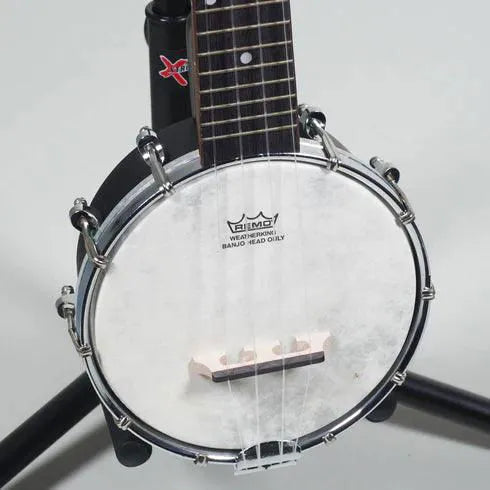 Banjo Ukulele 6 Inch Open Back Satin Black--Muso's Stuff 