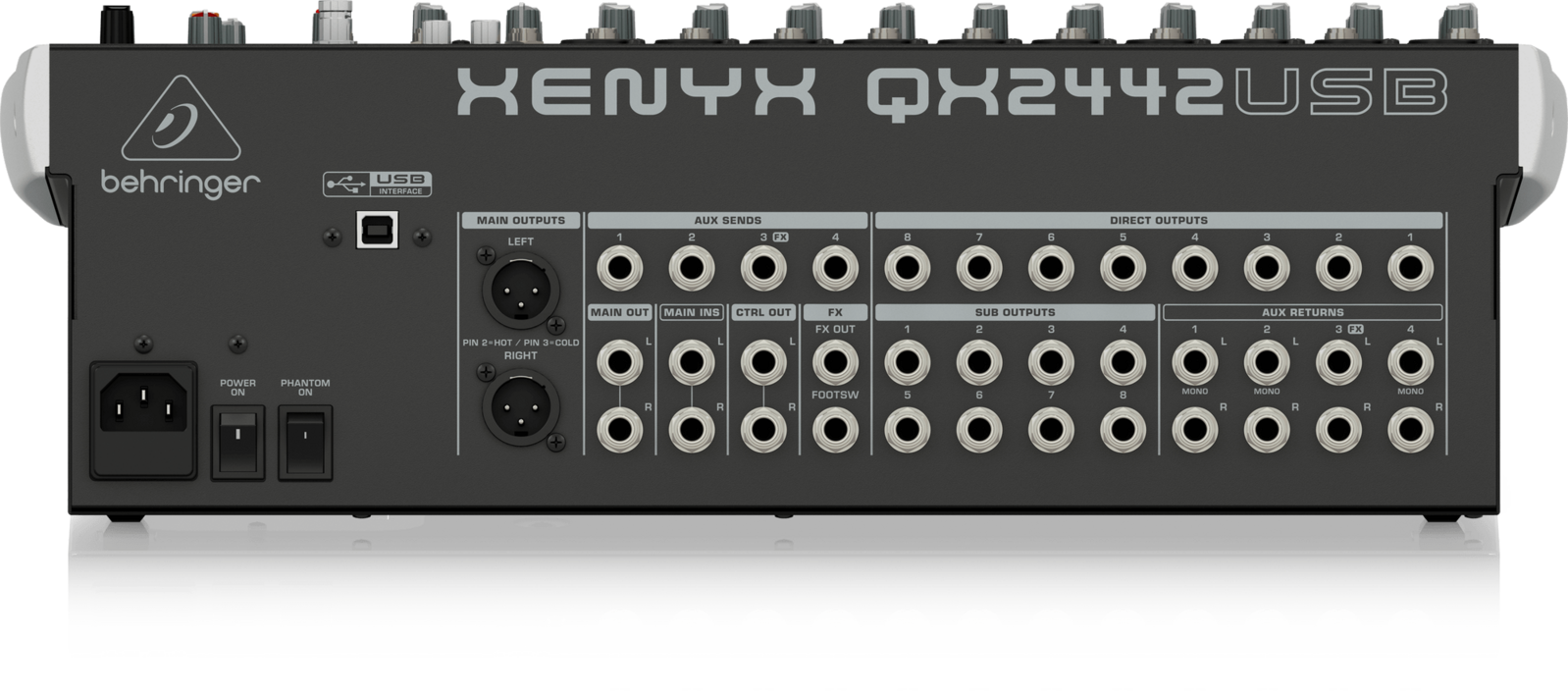 Behringer - Xenyx QX2442USB Mixer--Muso's Stuff 
