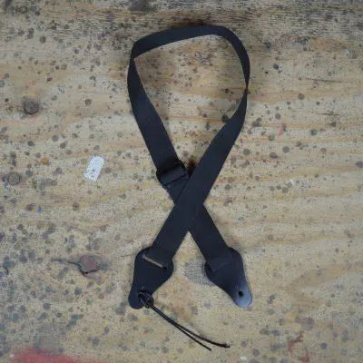 Black Webbing Ukulele Strap - WUKE-BK-1-Straps-Muso's Stuff 