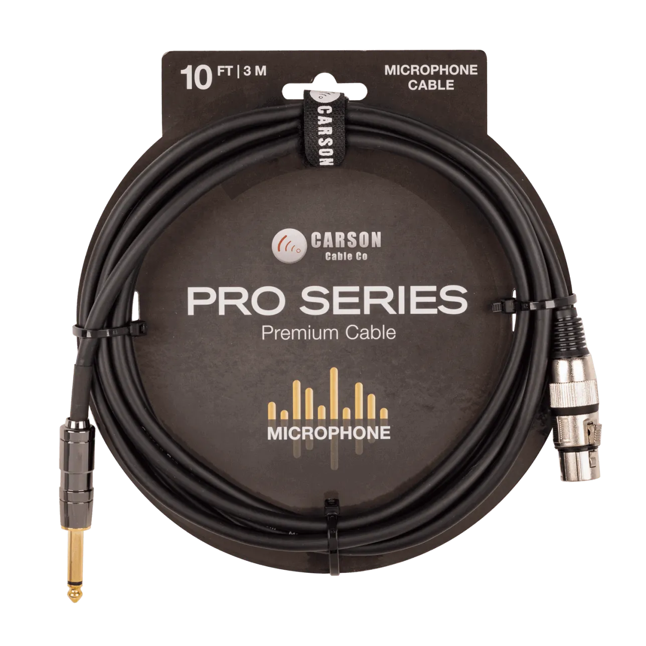 Carson Pro - 10 foot XLR to Jack Mic. Cable-Accessories - Cables & Adaptors-Muso's Stuff 