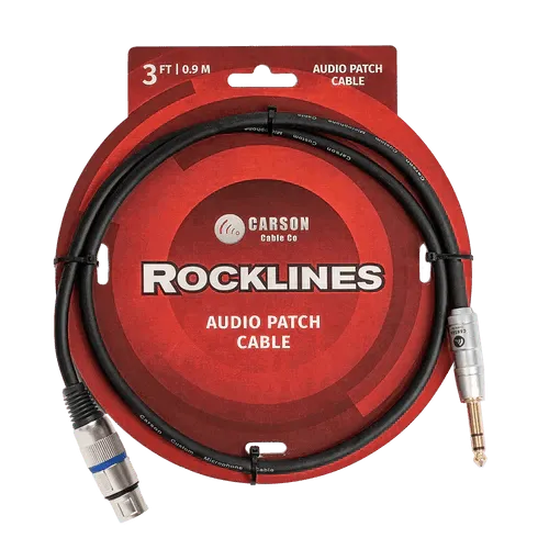 Carson Rocklines 3Audio Cable-Accessories - Cables & Adaptors-Muso's Stuff 