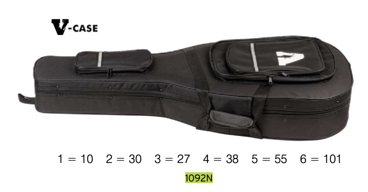 Classical Guitar Case Lightweight Polyfoam Black--Muso's Stuff 